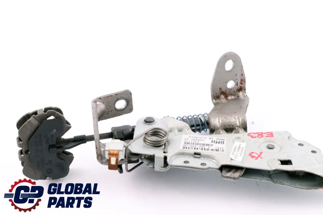 BMW X3 Series E83 E83N Handbrake Hand Brake Lever Mechanism - SKU rhd-3400498 - Part number 3400498