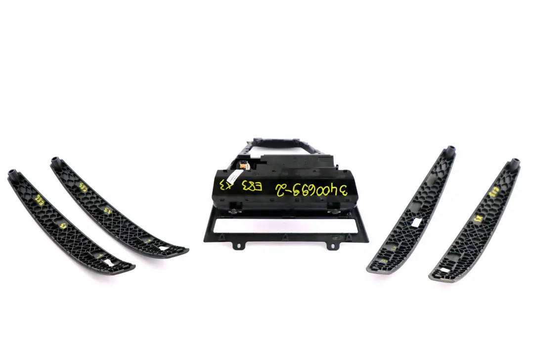 BMW X3 Series 2 E83 Set Trim Strip Door Gearshift Cover Schiefergrau DK Black - SKU rhd-3400699-2 - Part number 3400699