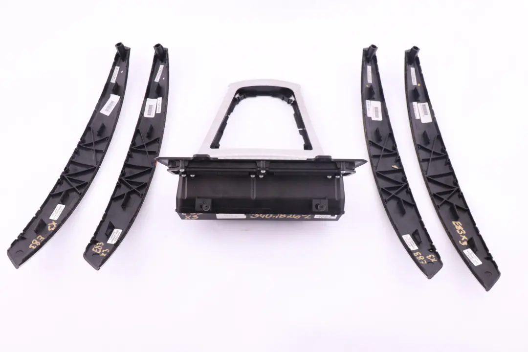 Set Trim Strip Door Gearshift Gear Cover Wolkenschliff to BMW X3 Series 2 E83 with Part number 3401826 BMW X3 Series 2 E83 Set Trim Strip Door Gearshift Gear Cover Wolkenschliff - SKU rhd-3401826-2 - Part number 3401826