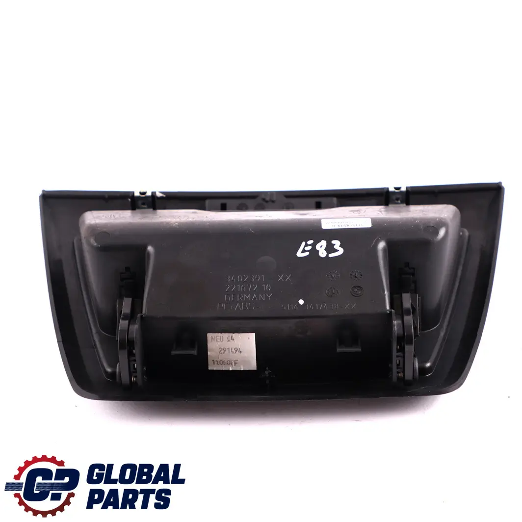 Tray Instrument Storage Panel Dashboard Glove Box to BMW X3 Series E83 with Part number 3402391 BMW X3 Series E83 Tray Instrument Storage Panel Dashboard Glove Box - SKU rhd-3402391 - Part number 3402391