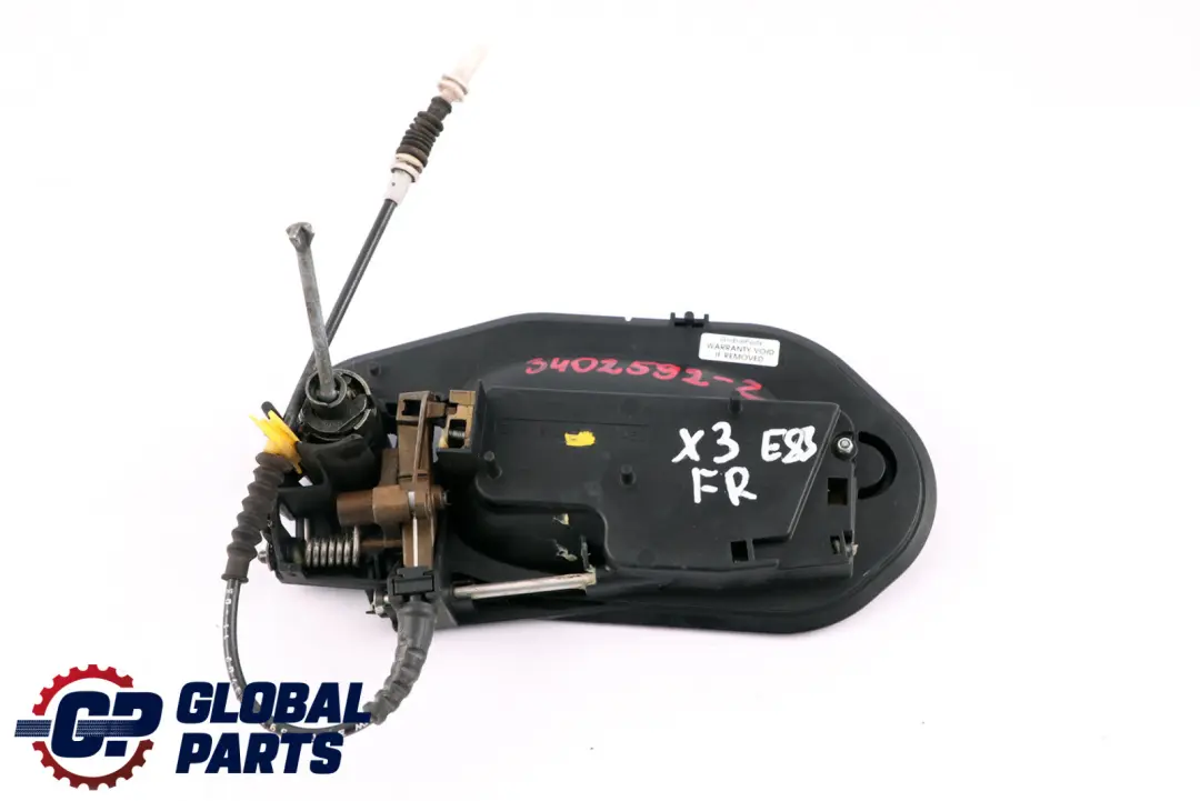 Front Right O/S Grab Handle Carrier Bowden Cable to BMW X3 Series E83 with Part number 3402592 BMW X3 Series E83 Front Right O/S Grab Handle Carrier Bowden Cable - SKU rhd-3402592-2 - Part number 3402592