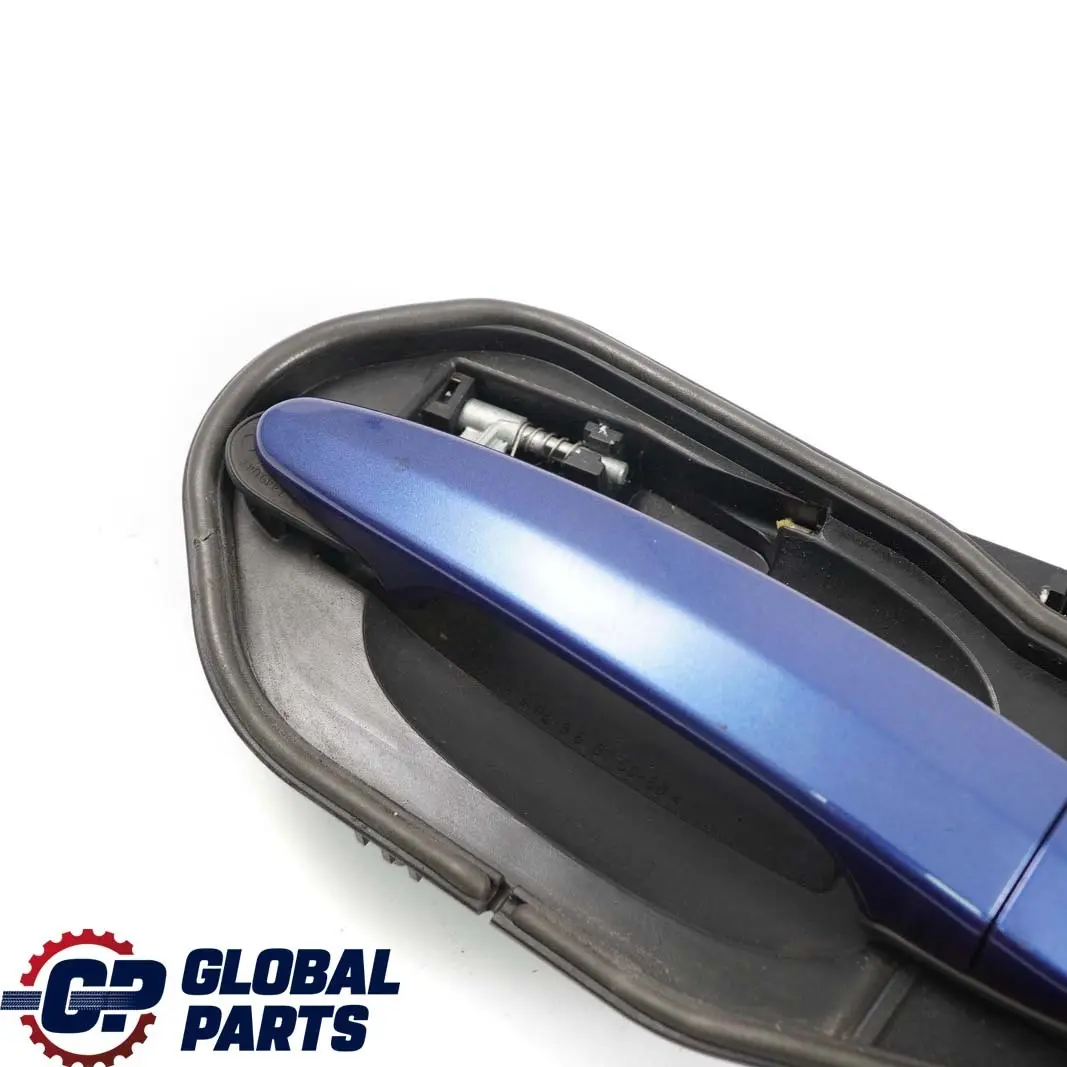 Complete Front Left Grab Handle N/S Montegoblau Montego Blue A51 to BMW X3 E83 with Part number 3402592 BMW X3 E83 Complete Front Left Grab Handle N/S Montegoblau Montego Blue A51 - SKU rhd-3402592-MTB - Part number 3402592