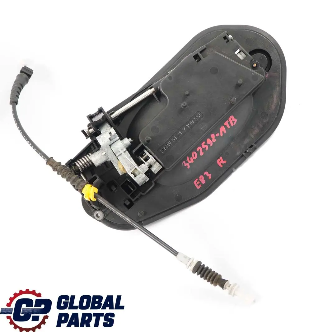 BMW X3 E83 Complete Front Left Grab Handle N/S Montegoblau Montego Blue A51 - SKU rhd-3402592-MTB - Part number 3402592