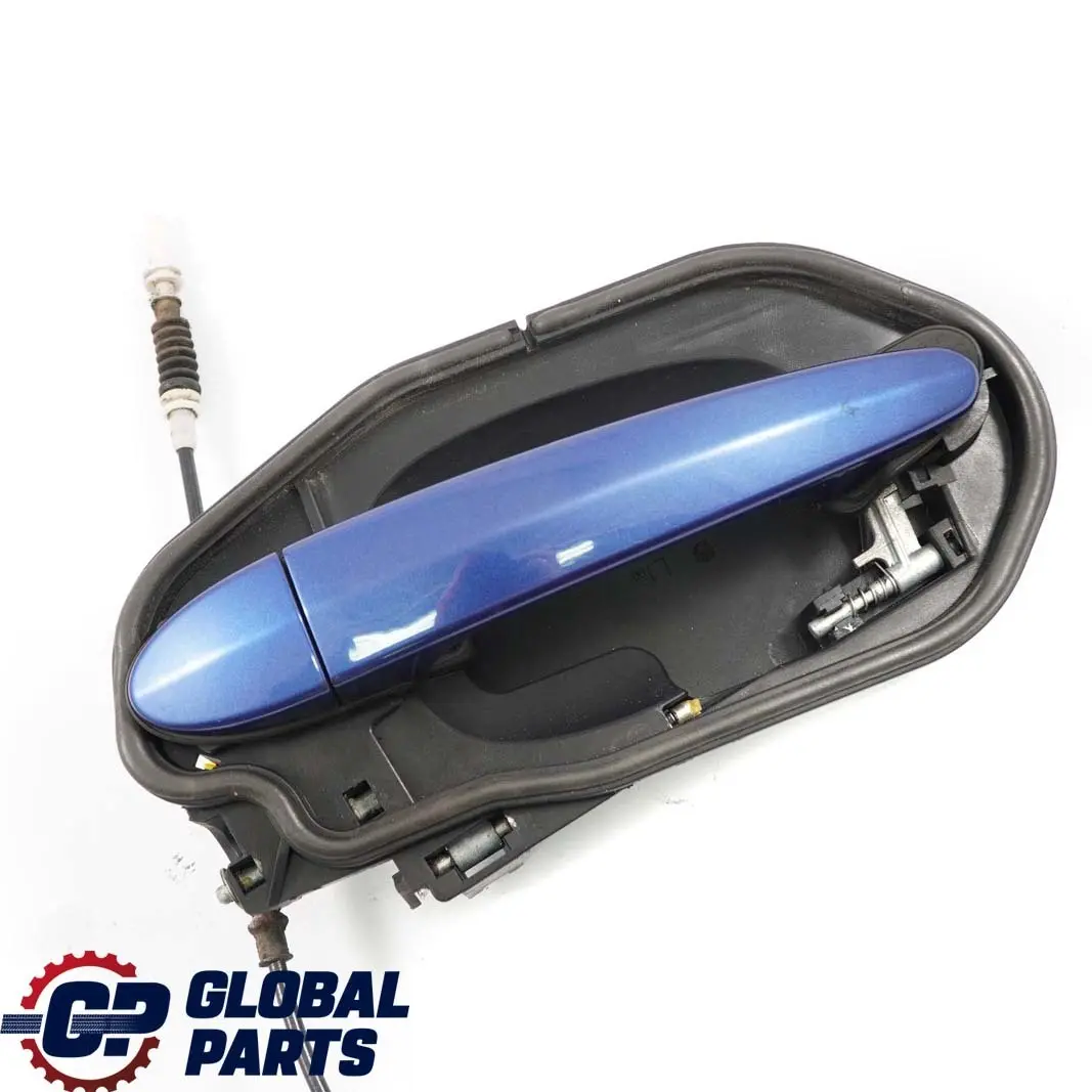 Complete Front Left Grab Handle N/S Montegoblau Montego Blue A51 to BMW X3 E83 with Part number 3402592 BMW X3 E83 Complete Front Left Grab Handle N/S Montegoblau Montego Blue A51 - SKU rhd-3402592-MTB - Part number 3402592