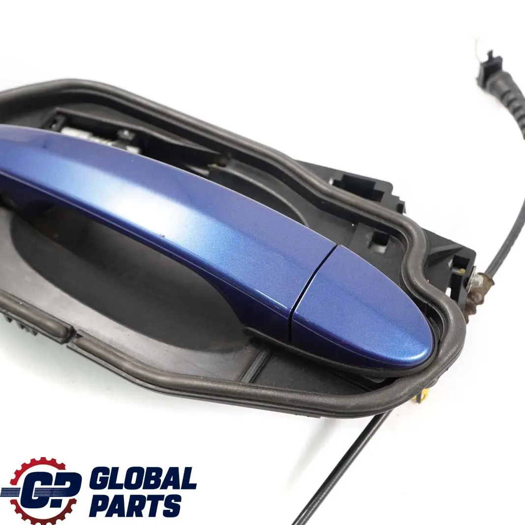 Complete Front Left Grab Handle N/S Montegoblau Montego Blue A51 to BMW X3 E83 with Part number 3402592 BMW X3 E83 Complete Front Left Grab Handle N/S Montegoblau Montego Blue A51 - SKU rhd-3402592-MTB - Part number 3402592