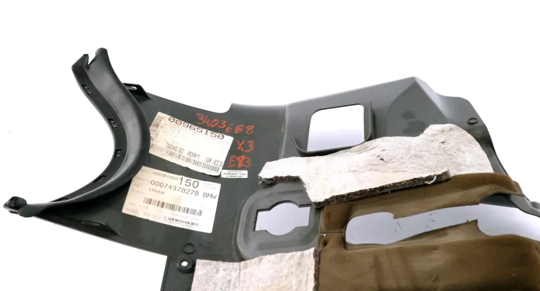 BMW X3 Series E83 Foot Controls Trim Cover Panel Black - SKU rhd-3403668 - Part number 3403668