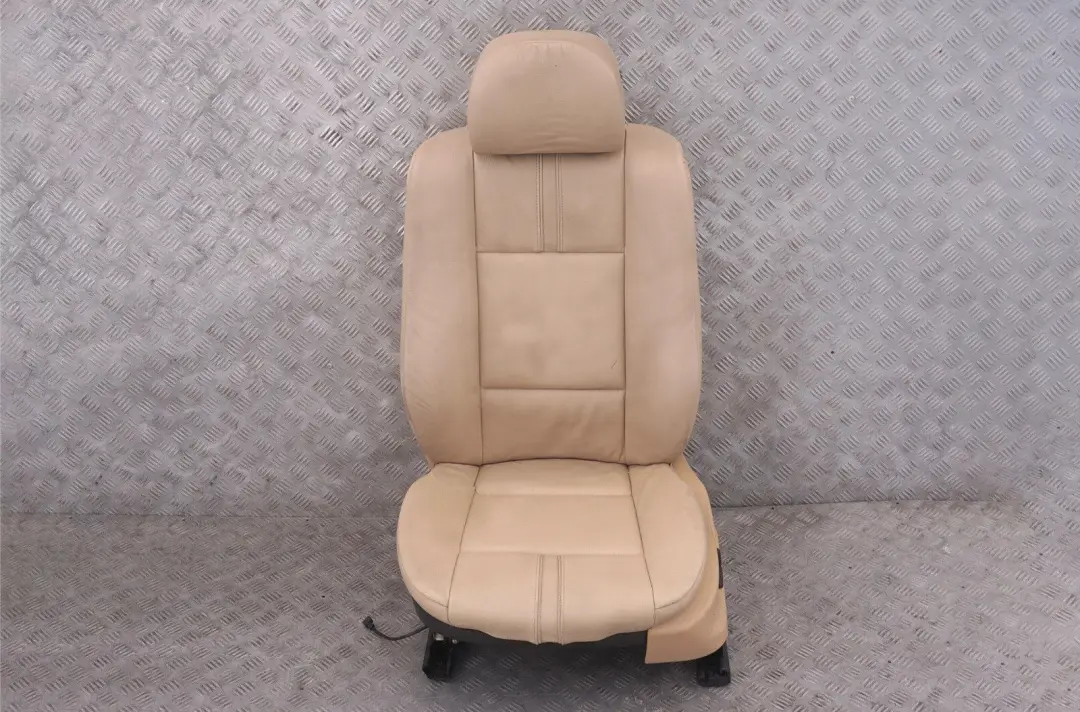 Front Left N/S Passenger Side Beige Leather Seat Heated Memory to BMW X3 Series E83 with Part number 3412196 BMW X3 Series E83 Front Left N/S Passenger Side Beige Leather Seat Heated Memory - SKU rhd-3412196-2 - Part number 3412196
