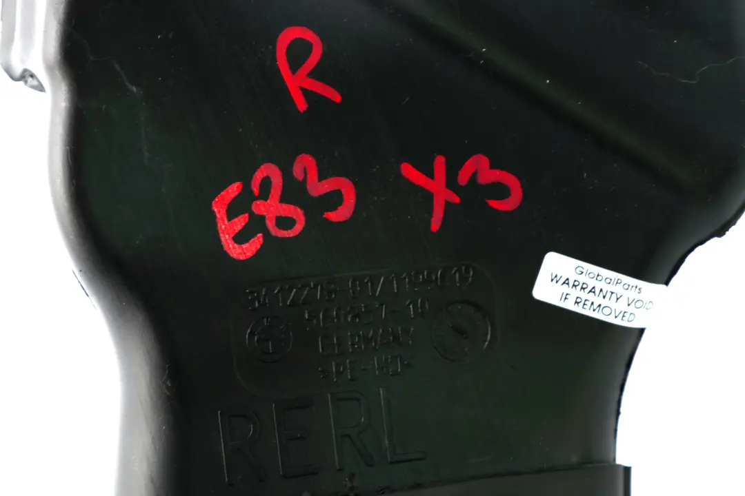 Floor Heater Right O/S Duct Channel to BMW X3 Series E83 Rear with Part number 3412278 BMW X3 Series E83 Rear Floor Heater Right O/S Duct Channel - SKU rhd-3412278 - Part number 3412278