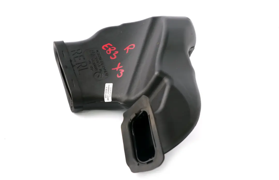 BMW X3 Series E83 Rear Floor Heater Right O/S Duct Channel - SKU rhd-3412278 - Part number 3412278