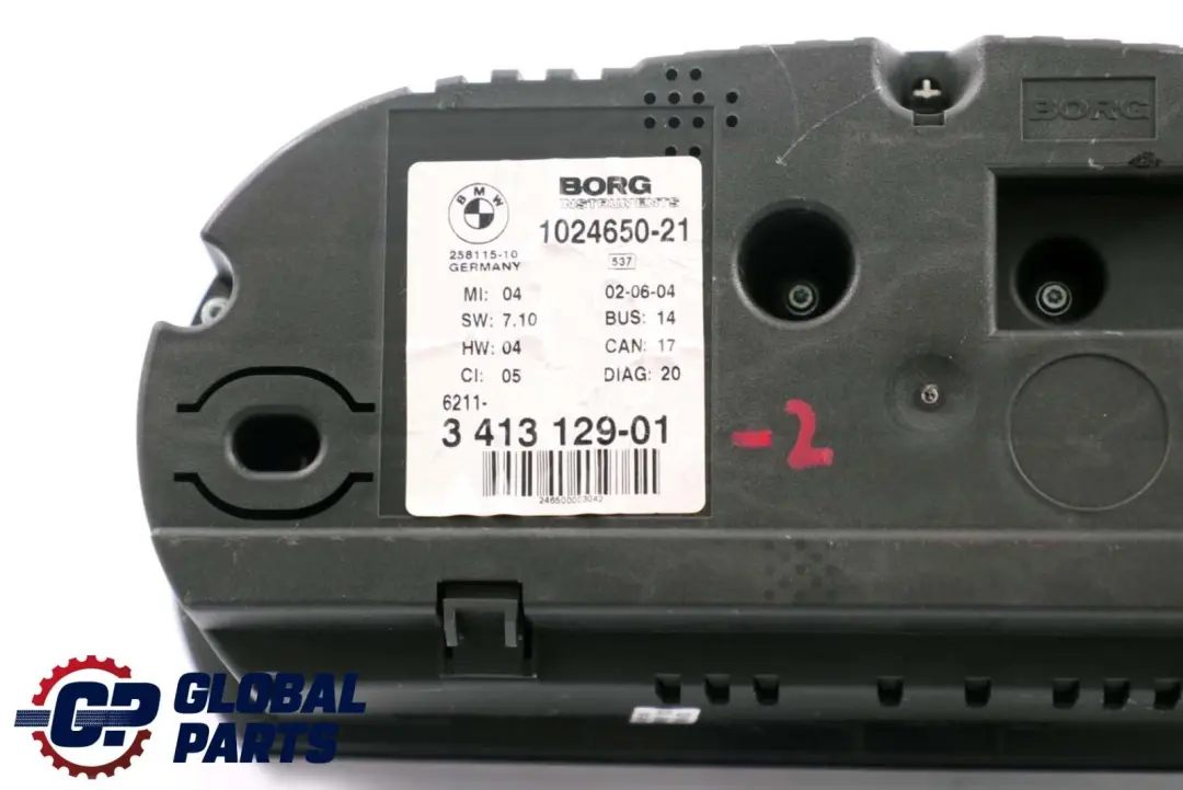 BMW X3 Series E83 2 Instrument Cluster Speedo Clocks Automatic Petrol - SKU rhd-3413129-2 - Part number 3413129