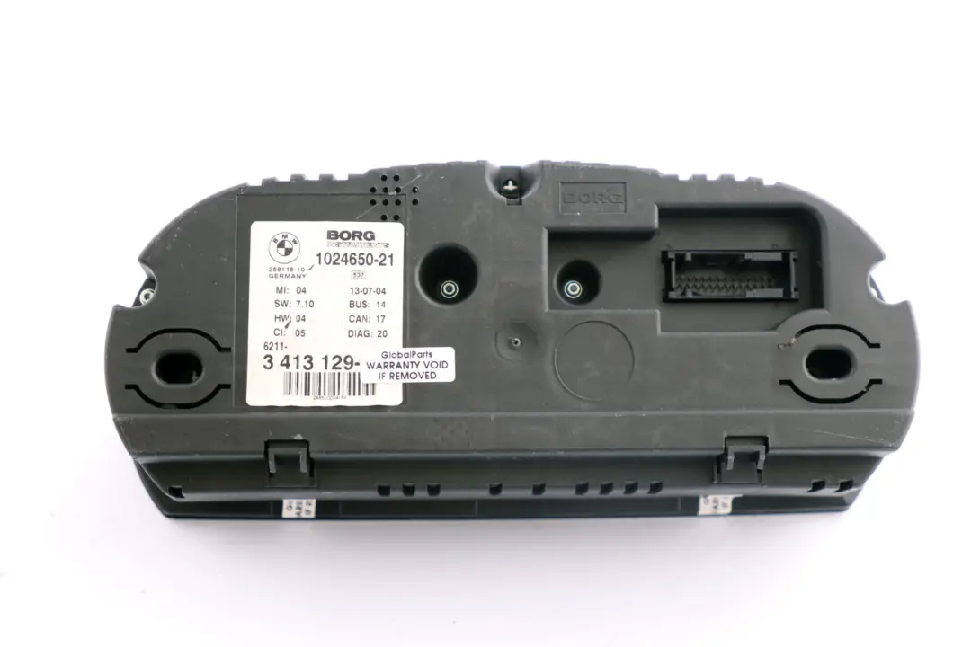 Instrument Cluster Speedo Clocks Petrol Automatic to BMW X3 Series E83 with Part number 3413129 BMW X3 Series E83 Instrument Cluster Speedo Clocks Petrol Automatic - SKU rhd-3413129 - Part number 3413129