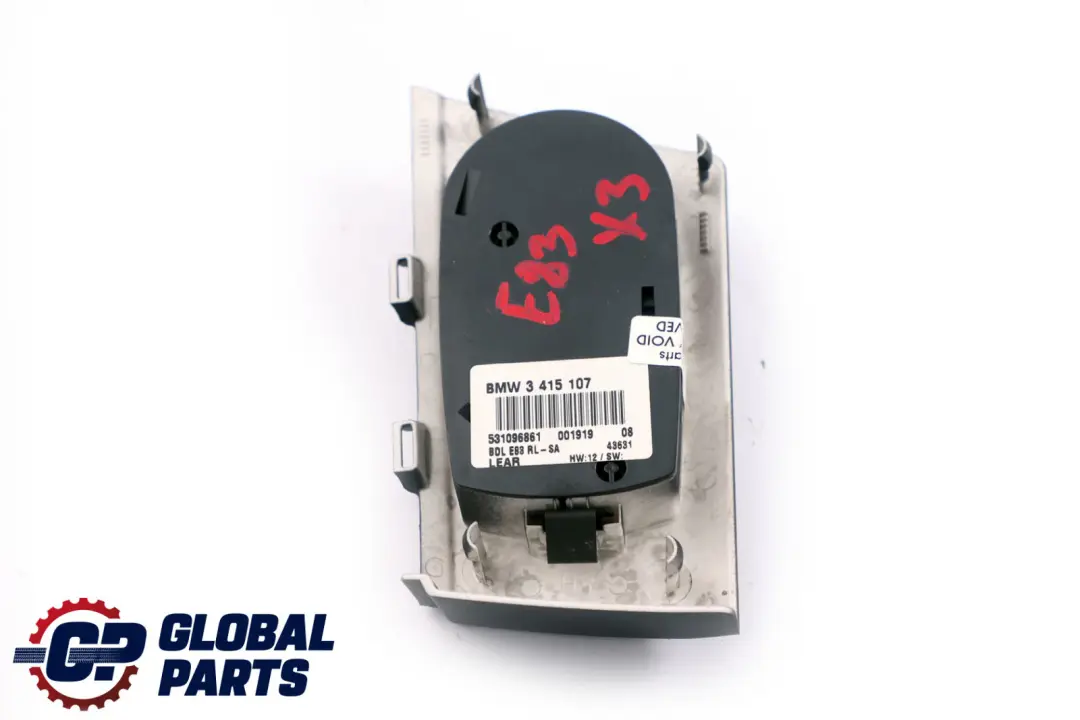 BMW X3 Series E83 Light Headlight Fog Lights Control Switch Panel - SKU rhd-3415107 - Part number 3415107