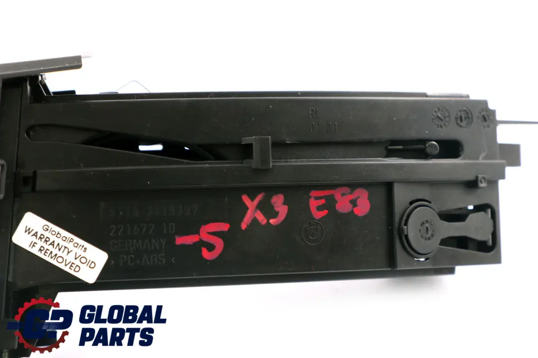 Side Dash Cup Drinks Holder to BMW X3 Series 5 E83 Passenger with Part number 3418359 BMW X3 Series 5 E83 Passenger Side Dash Cup Drinks Holder - SKU rhd-3418359-5 - Part number 3418359