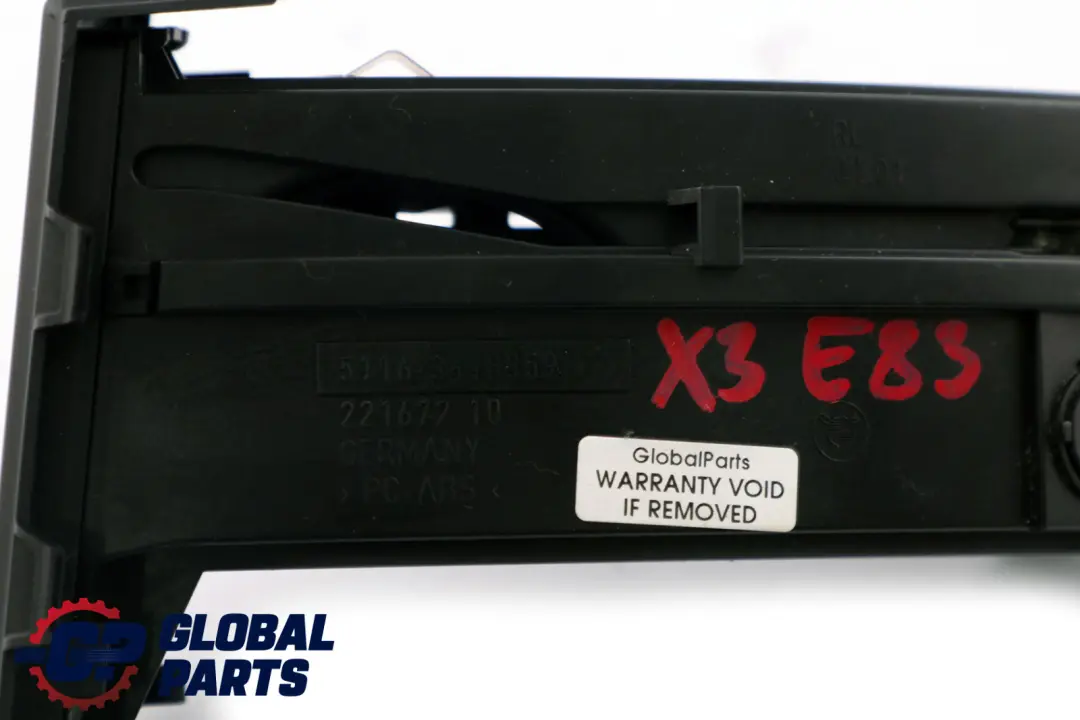 Side Dash Cup Drinks Holder Left N/S 3418359 to BMW X3 Series E83 Passenger with Part number 3417440 BMW X3 Series E83 Passenger Side Dash Cup Drinks Holder Left N/S 3418359 - SKU rhd-3418359 - Part number 3417440