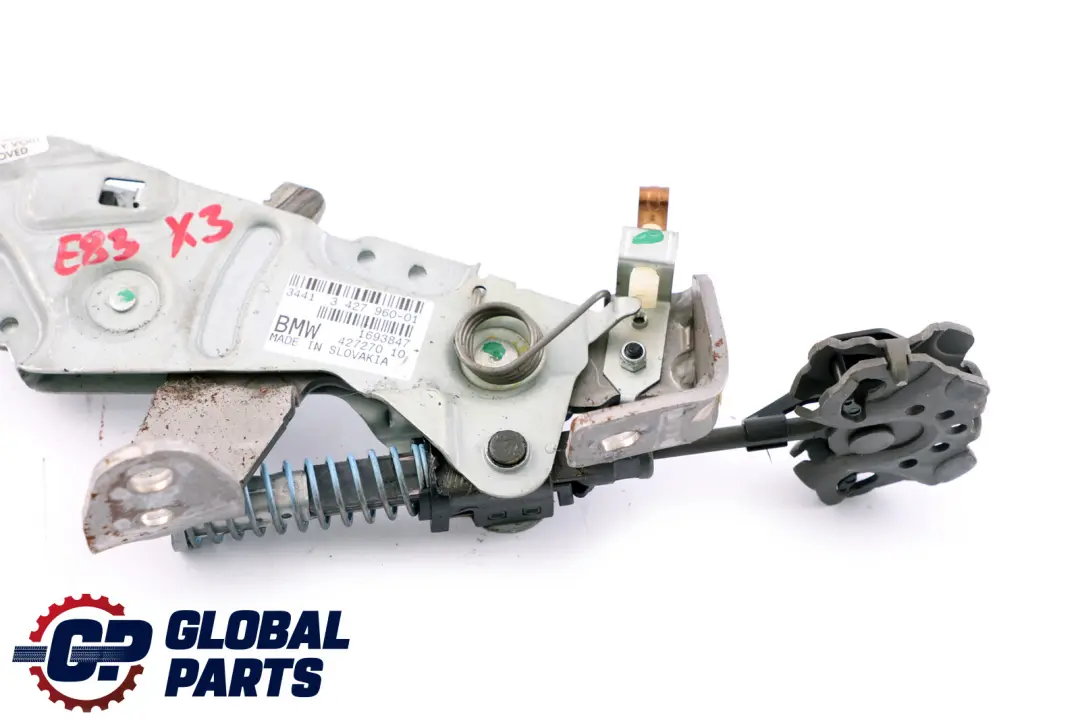 E83N Handbrake Hand Brake Lever Mechanism to BMW X3 Series E83 with Part number 3427960 BMW X3 Series E83 E83N Handbrake Hand Brake Lever Mechanism - SKU rhd-3427960 - Part number 3427960