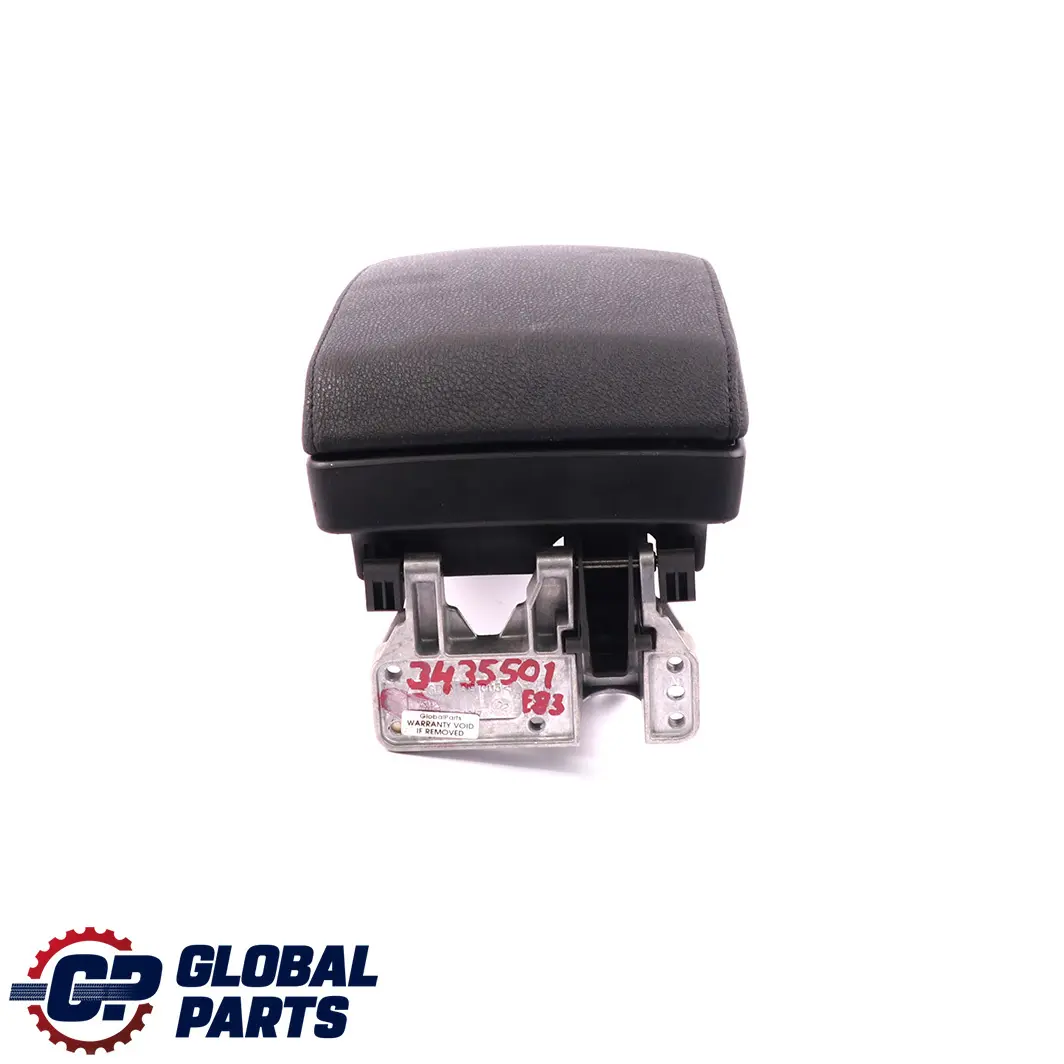 BMW X3 Series E83 LCI Armrest Cover Front Imitaion Leather Black - SKU rhd-3435501 - Part number 3435501