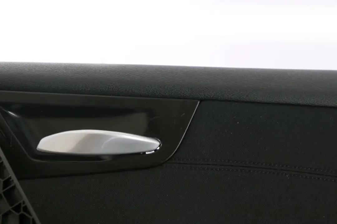 Front Right O/S Door Card Lining Trim Cloth Black to BMW X3 Series E83 LCI with Part number 3439828 BMW X3 Series E83 LCI Front Right O/S Door Card Lining Trim Cloth Black - SKU rhd-3439828 - Part number 3439828