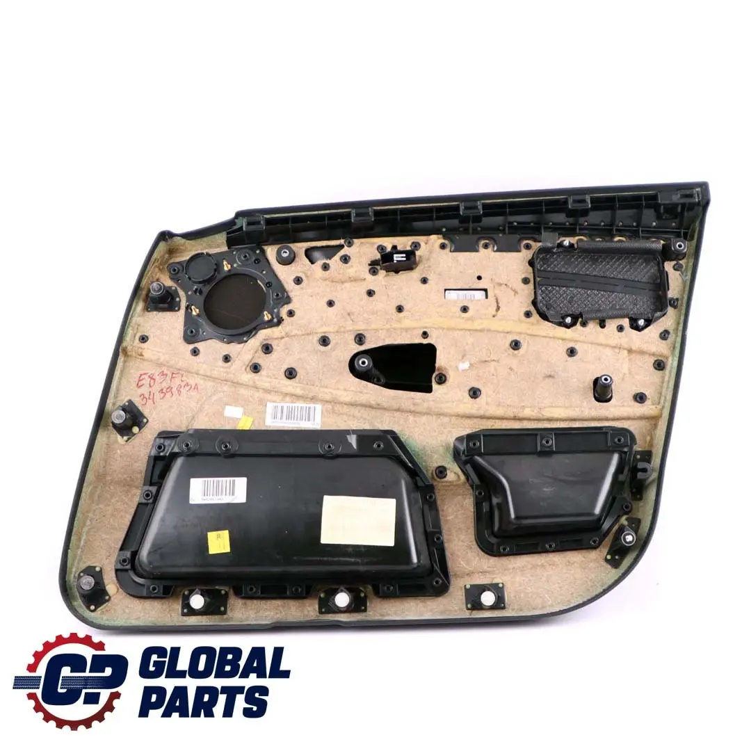 BMW X3 Series E83 LCI Front Left N/S Door Card Lining Trim Leather Black - SKU rhd-3439831 - Part number 3439831