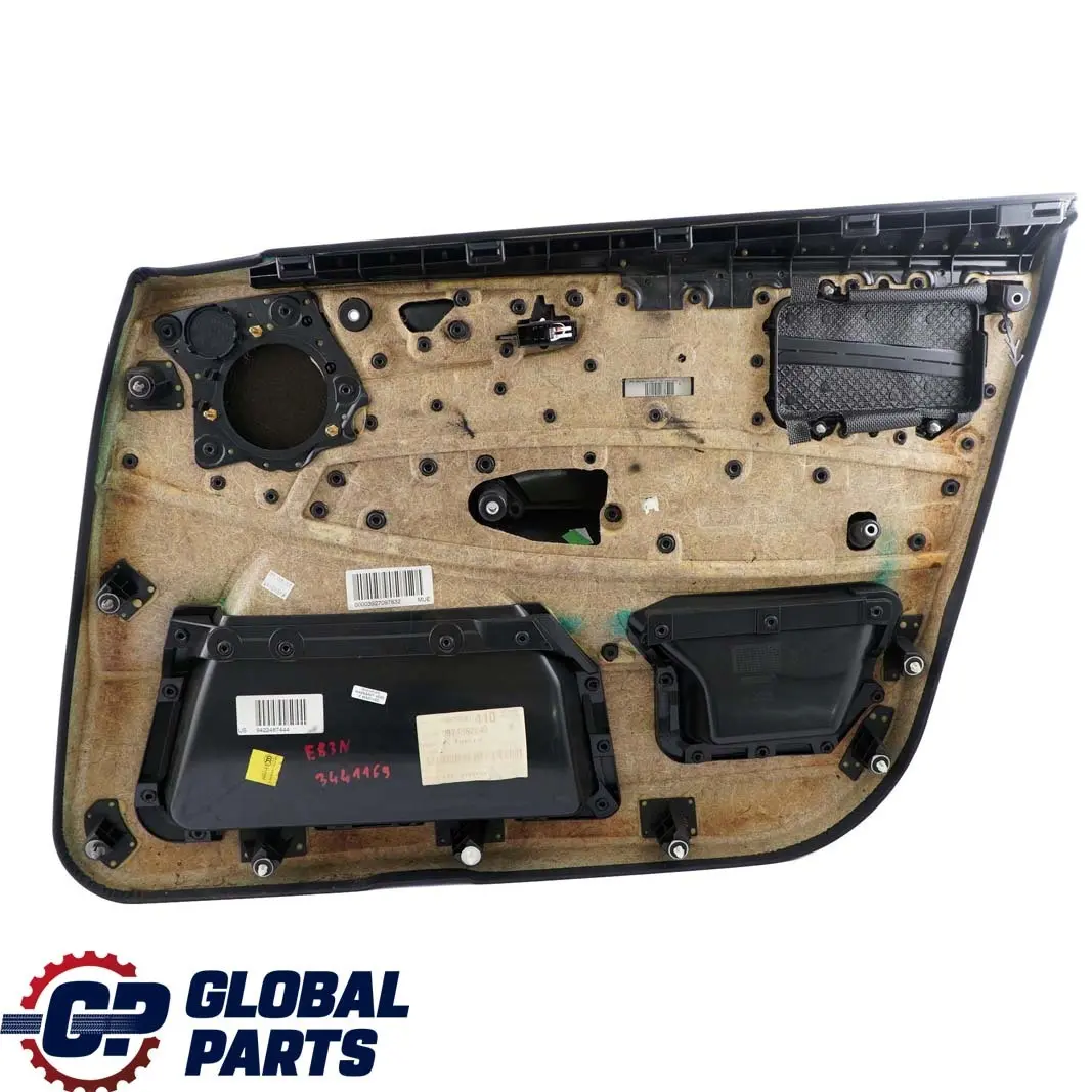 Front Left N/S Door Card Lining Cloth Leather Anthracite to BMW X3 E83 LCI with Part number 3441169 BMW X3 E83 LCI Front Left N/S Door Card Lining Cloth Leather Anthracite - SKU rhd-3441169 - Part number 3441169
