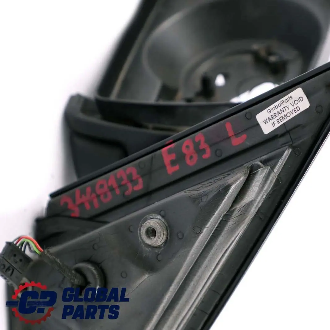 Outside Heated Left Door N/S Base Wing Mirror to BMW X3 Series E83 with Part number 3448133 BMW X3 Series E83 Outside Heated Left Door N/S Base Wing Mirror - SKU rhd-3448133 - Part number 3448133