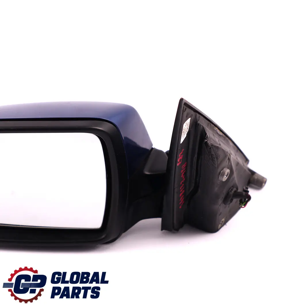 BMW X3 Series E83 Heated Left Door N/S Wing Mirror Montegoblau Montego Blue A51 - SKU rhd-3448133-MTB - Part number 3448133