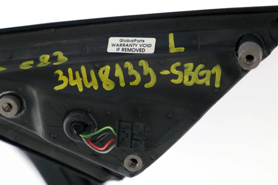 Heated Left Door N/S Wing Mirror Silbergrau Silver Grey A08 to BMW X3 Series 1 E83 with Part number 3448133 BMW X3 Series 1 E83 Heated Left Door N/S Wing Mirror Silbergrau Silver Grey A08 - SKU rhd-3448133-SBG1 - Part number 3448133