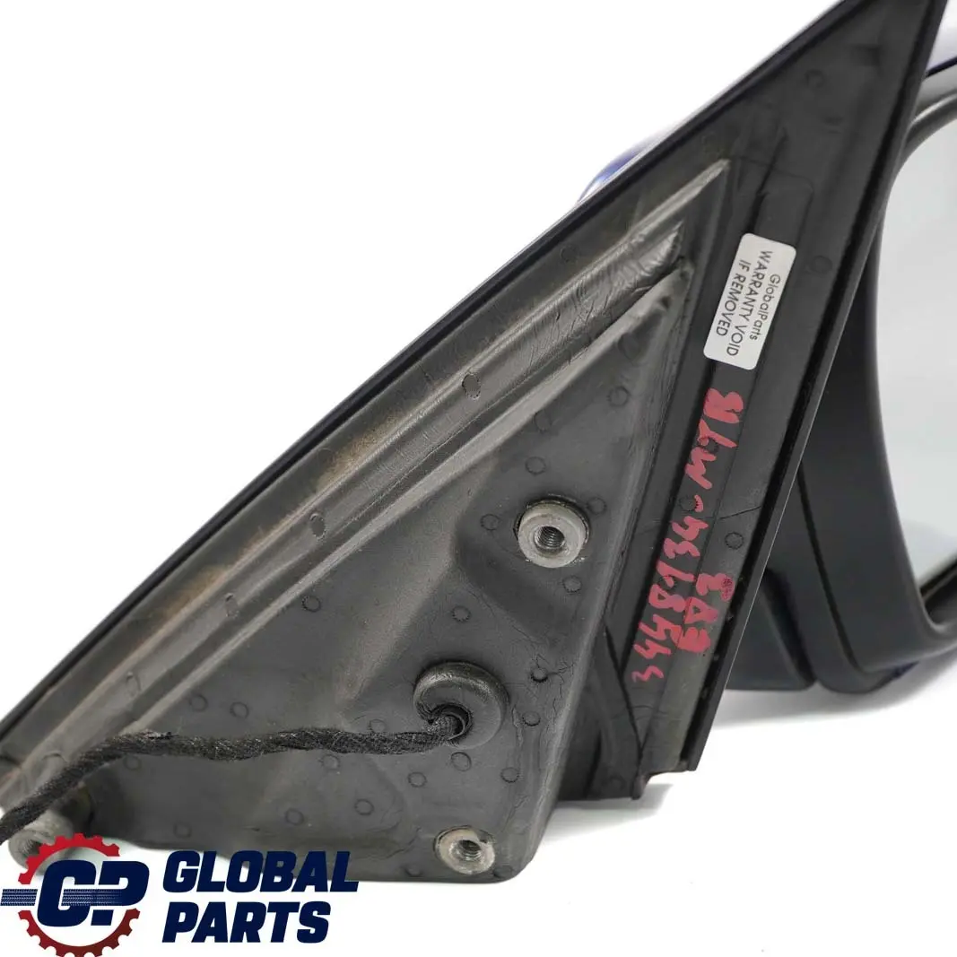 BMW X3 E83 LCI Heated Right Door Wing Mirror O/S Montegoblau Montego Blue A51 - SKU rhd-3448134-MTB - Part number 3448134