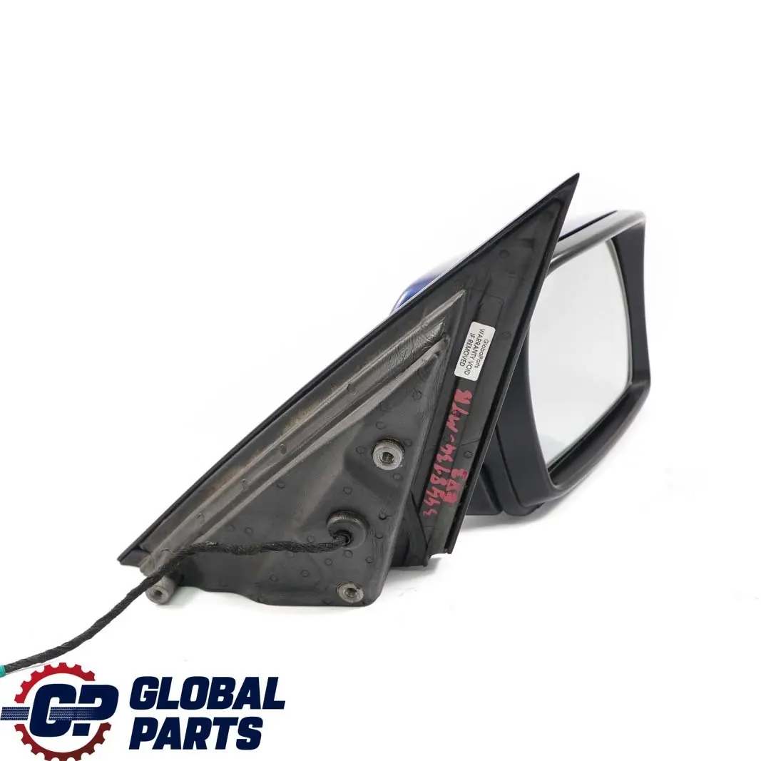 Heated Right Door Wing Mirror O/S Montegoblau Montego Blue A51 to BMW X3 E83 LCI with Part number 3448134 BMW X3 E83 LCI Heated Right Door Wing Mirror O/S Montegoblau Montego Blue A51 - SKU rhd-3448134-MTB - Part number 3448134