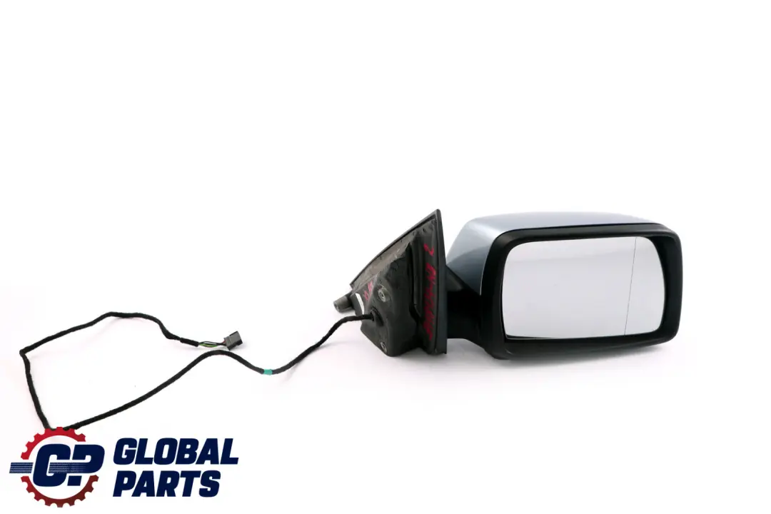BMW X3 Series E83 Heated Right Door Wing Mirror O/S Bluewater Metallic 896 - SKU rhd-3448134-WB - Part number 3448134