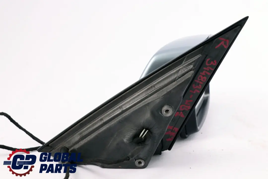 BMW X3 Series 1 E83 Heated Right Door Wing Mirror O/S Bluewater Metallic 896 - SKU rhd-3448134-WB1 - Part number 3448134