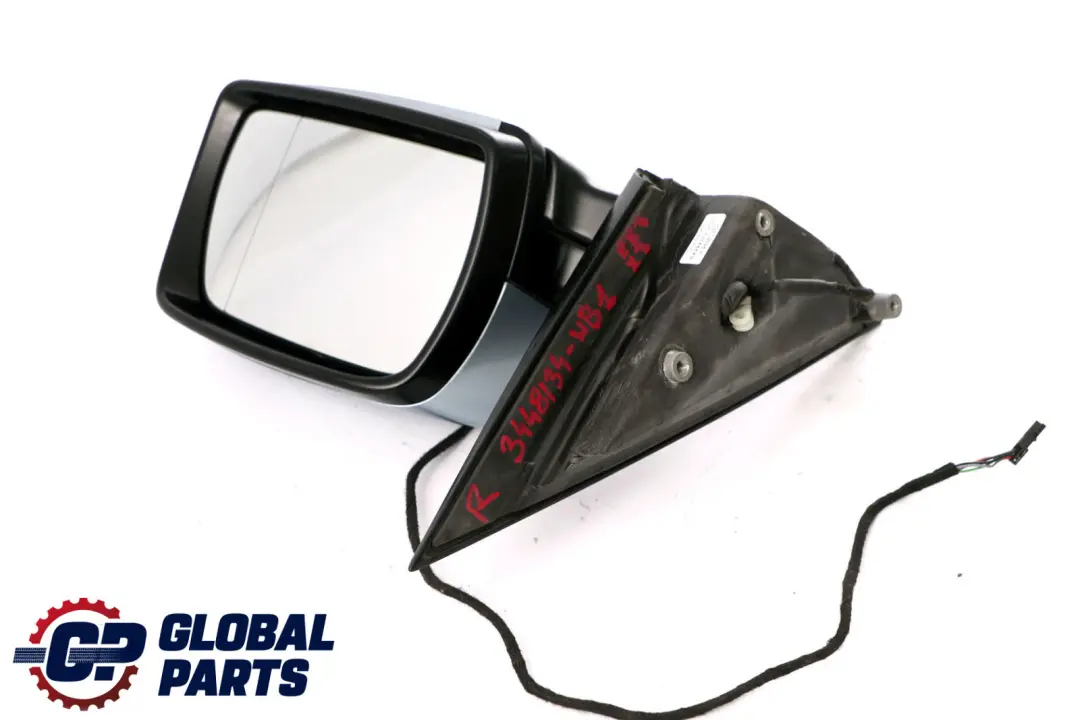 BMW X3 Series 1 E83 Heated Right Door Wing Mirror O/S Bluewater Metallic 896 - SKU rhd-3448134-WB1 - Part number 3448134