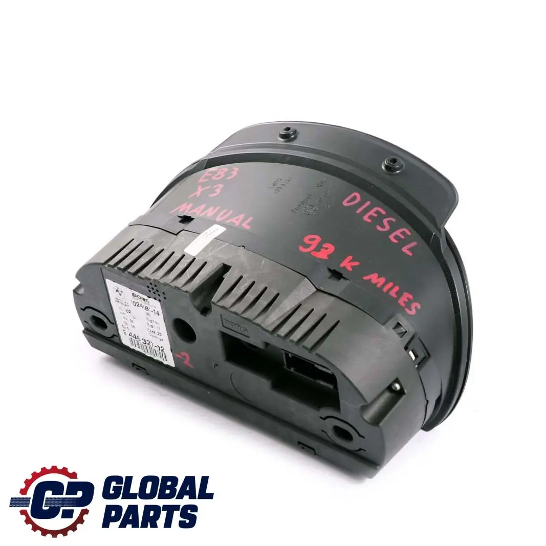 Instrument Cluster Speedo Clocks Diesel Manual to BMW X3 Series 2 E83 LCI with Part number 3448327 BMW X3 Series 2 E83 LCI Instrument Cluster Speedo Clocks Diesel Manual - SKU rhd-3448327-2 - Part number 3448327