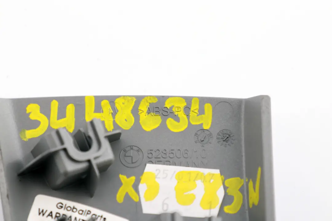 Decor Cover Instrument Panel Titanium Light 1222777 to BMW X3 Series E83 LCI with Part number 3448634 BMW X3 Series E83 LCI Decor Cover Instrument Panel Titanium Light 1222777 - SKU rhd-3448634 - Part number 3448634