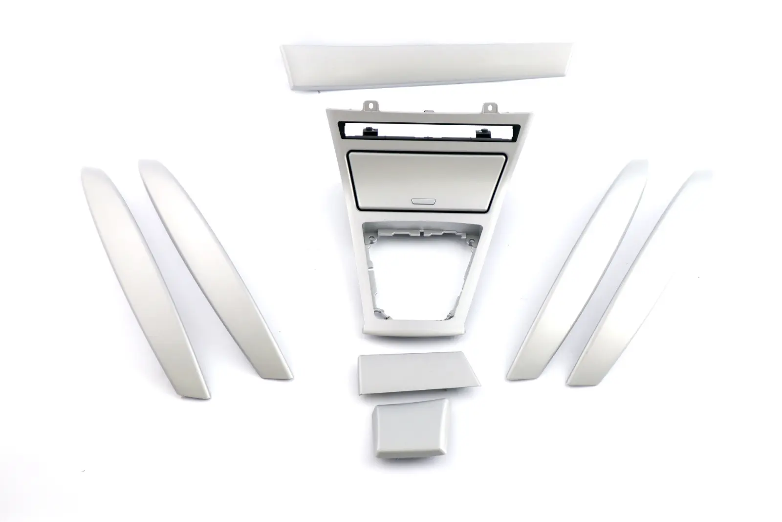 BMW X3 Series 2 E83 LCI Set Trim Strip Door Gearshift Gear Cover Titanium Light