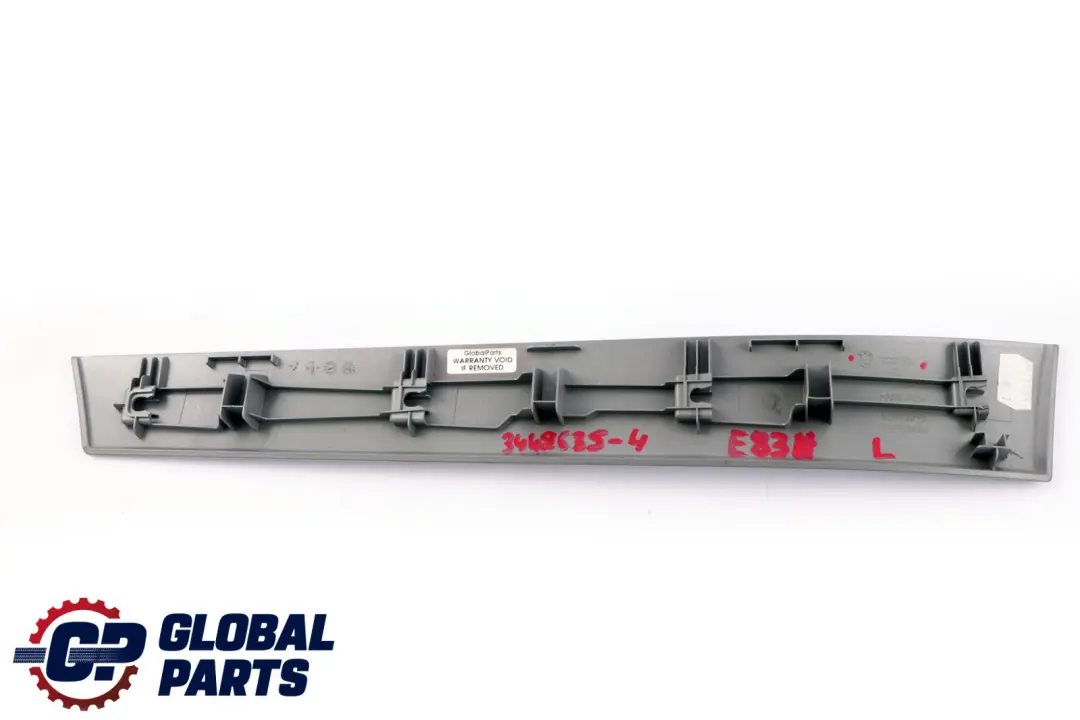 BMW X3 Series 4 E83 LCI Decor Cover Daschboard Left N/S Titanium Light 1222773 - SKU rhd-3448635-4 - Part number 3448635