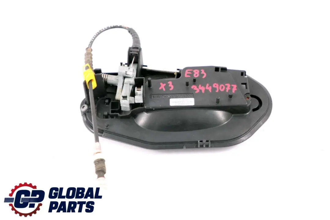 Carrier Outside Door Handle Front Left N/S to BMW X3 Series E83 with Part number 3449077 BMW X3 Series E83 Carrier Outside Door Handle Front Left N/S - SKU rhd-3449077 - Part number 3449077