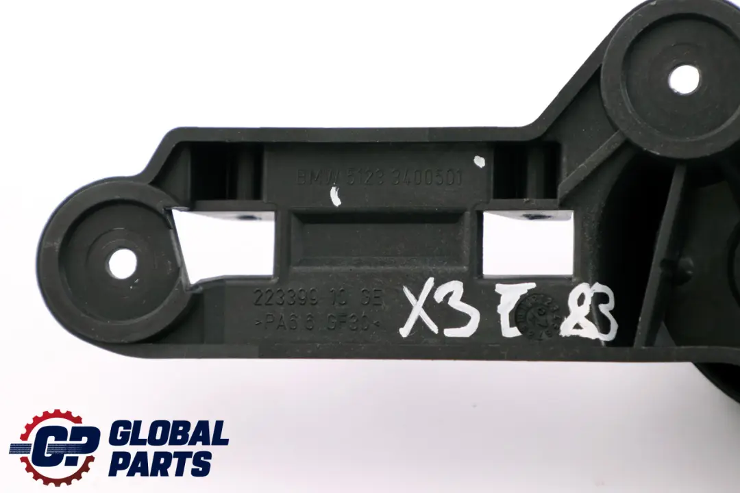 Bonnet Hood Opening Lever Bracket 3400501 8223164 to BMW X3 SERIES E83 with Part number 3449416 BMW X3 SERIES E83 Bonnet Hood Opening Lever Bracket 3400501 8223164 - SKU rhd-3449416 - Part number 3449416