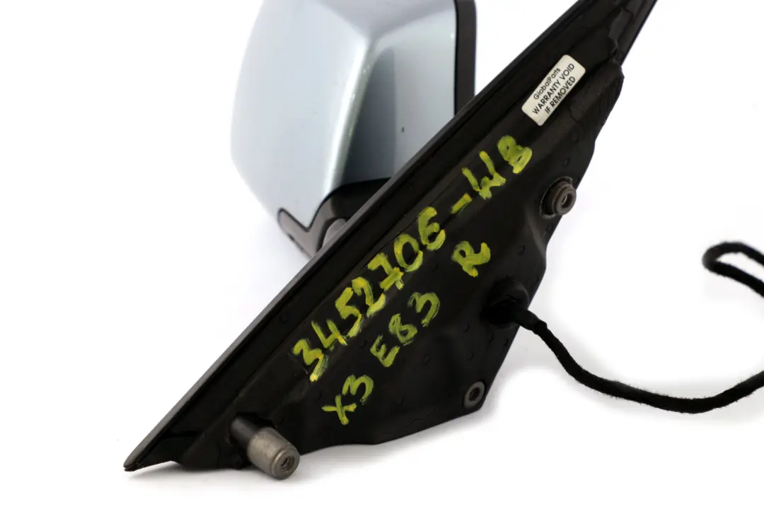 High Gloss Heated Right O/S Wing Mirror Bluewater 896 to BMW X3 Series E83 M Sport with Part number 3452706 BMW X3 Series E83 M Sport High Gloss Heated Right O/S Wing Mirror Bluewater 896 - SKU rhd-3452706-WB - Part number 3452706