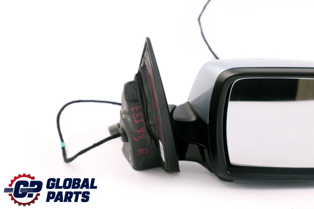 High Gloss Heated Right O/S Wing Mirror Bluewater 896 to BMW X3 Series 1 E83 Sport with Part number 3452706 BMW X3 Series 1 E83 Sport High Gloss Heated Right O/S Wing Mirror Bluewater 896 - SKU rhd-3452706-WB1 - Part number 3452706