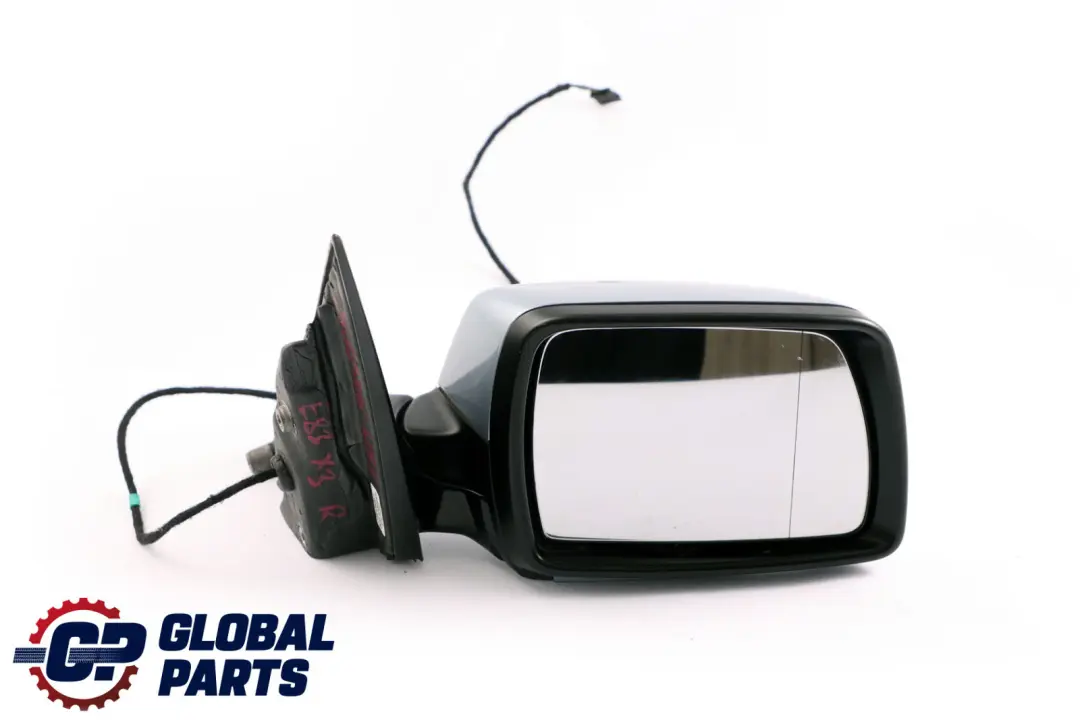 High Gloss Heated Right O/S Wing Mirror Bluewater 896 to BMW X3 Series 1 E83 Sport with Part number 3452706 BMW X3 Series 1 E83 Sport High Gloss Heated Right O/S Wing Mirror Bluewater 896 - SKU rhd-3452706-WB1 - Part number 3452706