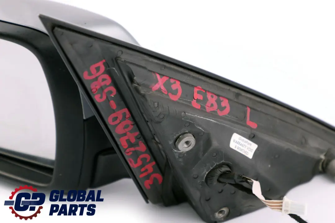 Fold Front Left Door Wing Mirror N/S Silbergrau to BMW X3 Series E83 M Sport Power with Part number 3452709 BMW X3 Series E83 M Sport Power Fold Front Left Door Wing Mirror N/S Silbergrau - SKU rhd-3452709-SBG - Part number 3452709