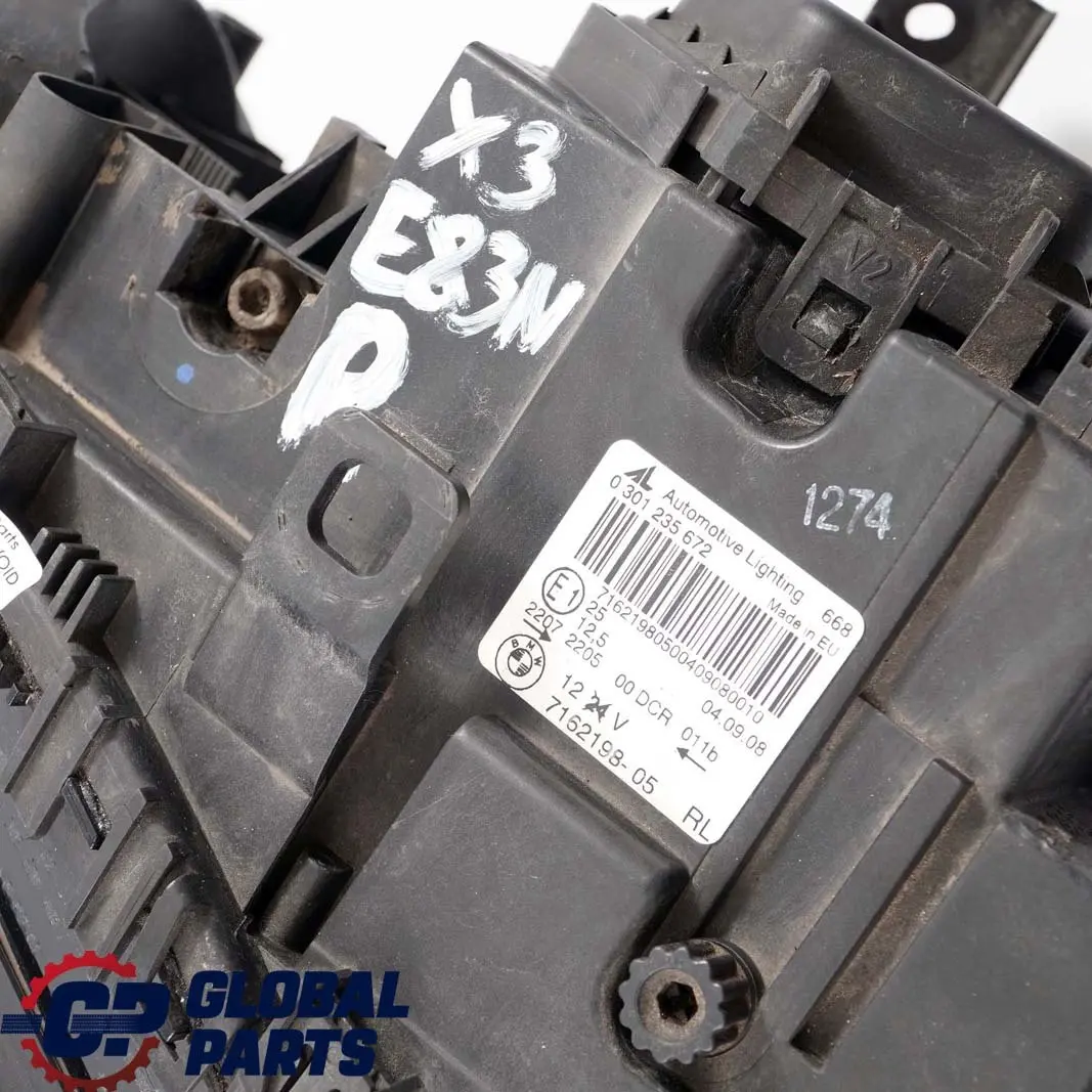 Headlight Headlamp Lamp Front Right O/S 7162198 to BMW X3 Series E83 LCI Xenon with Part number 3456038 BMW X3 Series E83 LCI Xenon Headlight Headlamp Lamp Front Right O/S 7162198 - SKU rhd-3456038 - Part number 3456038