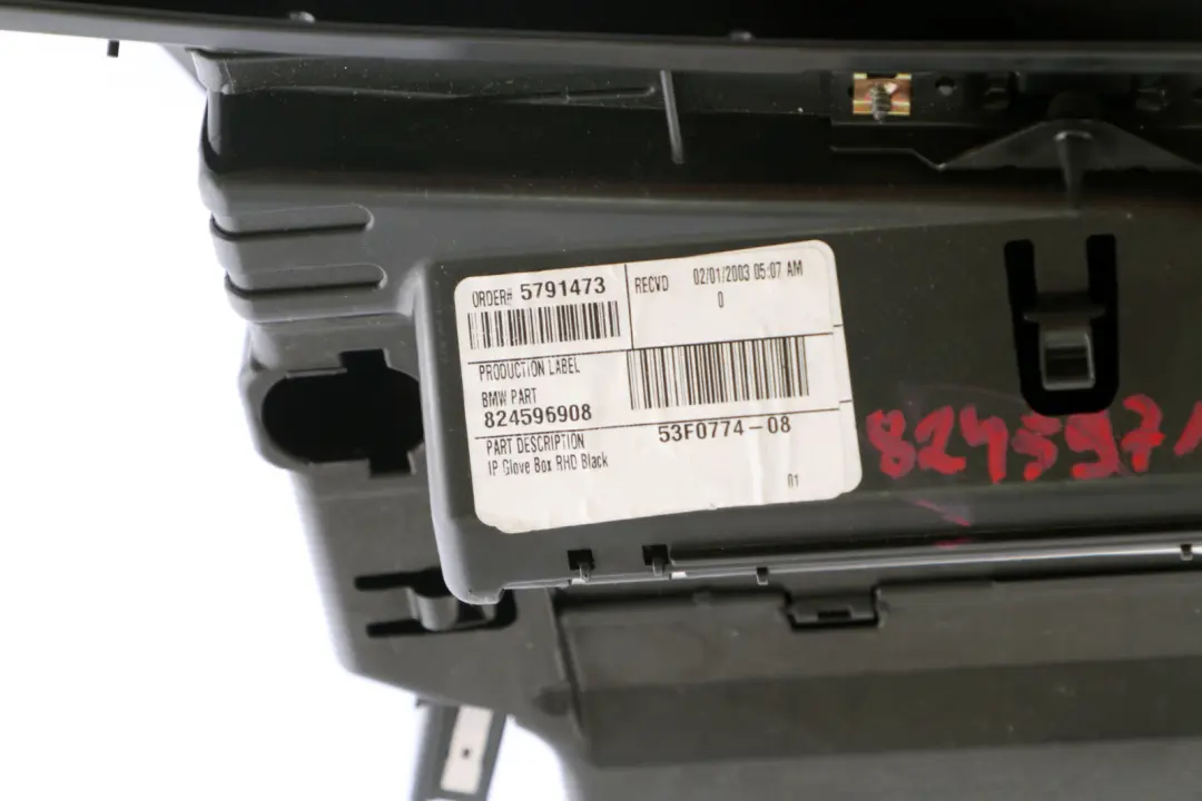 BMW X5 Series E53 Glove Box Storage Vinyl Black 8245971 - SKU rhd-58245971 - Part number 58245971