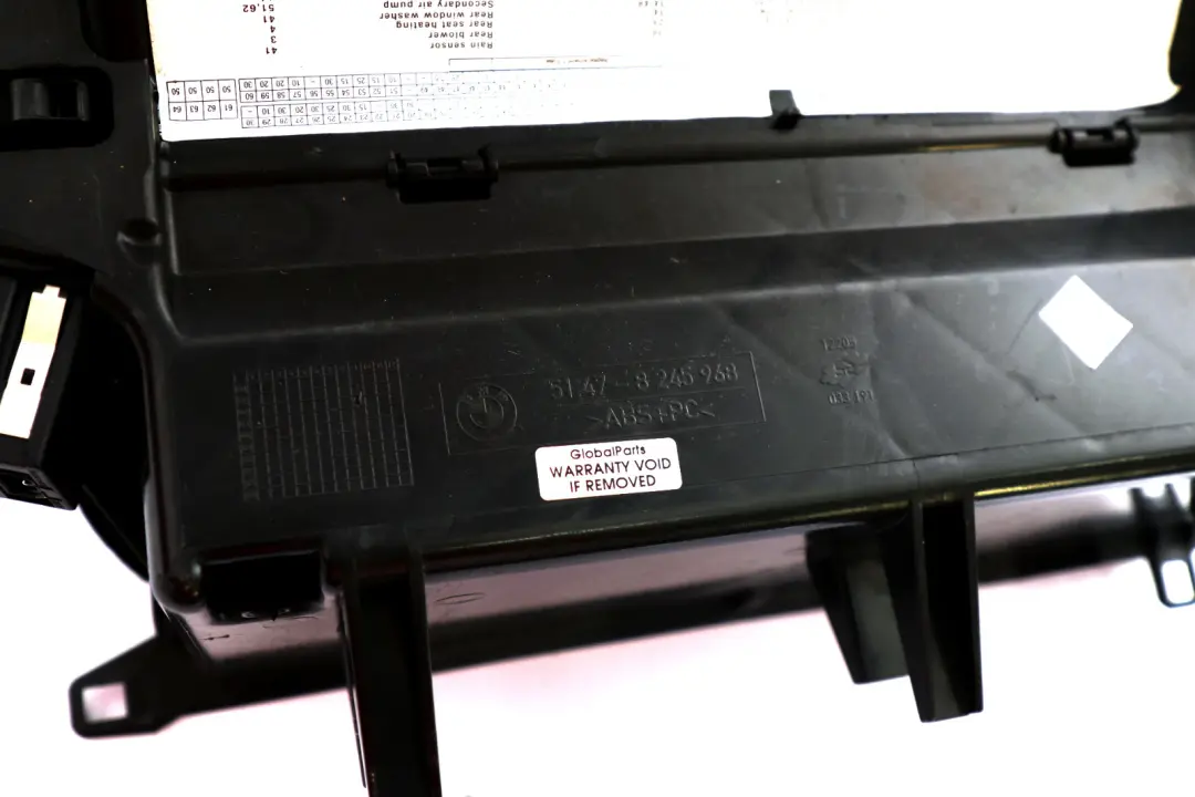 BMW X5 Series E53 Glove Box Storage Vinyl Black 8245971 - SKU rhd-58245971 - Part number 58245971