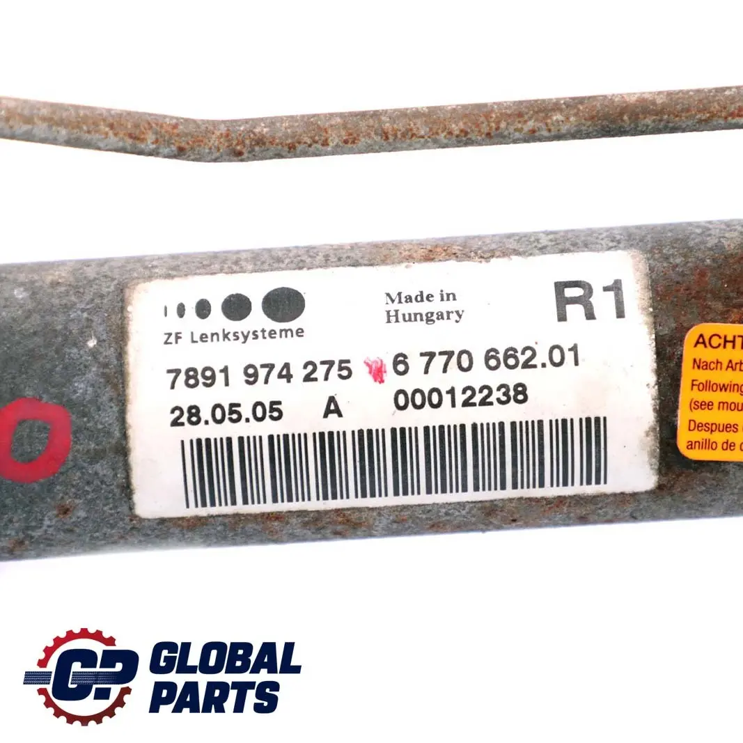 Hydro Power Steering Rack Gear to MINI Cooper R50 R52 R53 with Part number 6770664 MINI Cooper R50 R52 R53 Hydro Power Steering Rack Gear - SKU RHD-6770664 - Part number 6770664