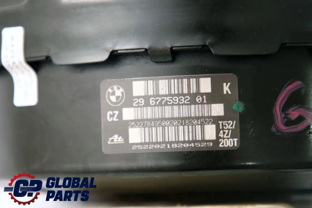 BMW 3 Series E92 E93 320i N43 Brake Servo Unit Master Cylinder - SKU rhd-6775932-1 - Part number 6775932