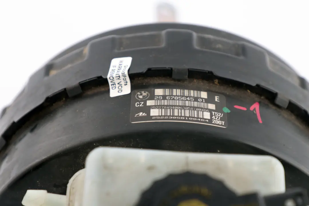 Brake Servo Unit Master Cylinder to BMW 1 3 Series E81 E87 E90 E91 with Part number 6785645 BMW 1 3 Series E81 E87 E90 E91 Brake Servo Unit Master Cylinder - SKU rhd-6785645-1 - Part number 6785645