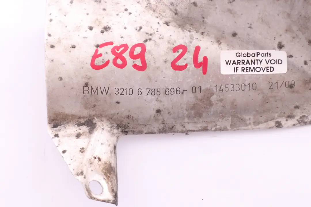 Steering Box Heat Shield Resistant Plate to BMW Z4 Series E89 Cabrio with Part number 6785696 BMW Z4 Series E89 Cabrio Steering Box Heat Shield Resistant Plate - SKU rhd-6785696 - Part number 6785696