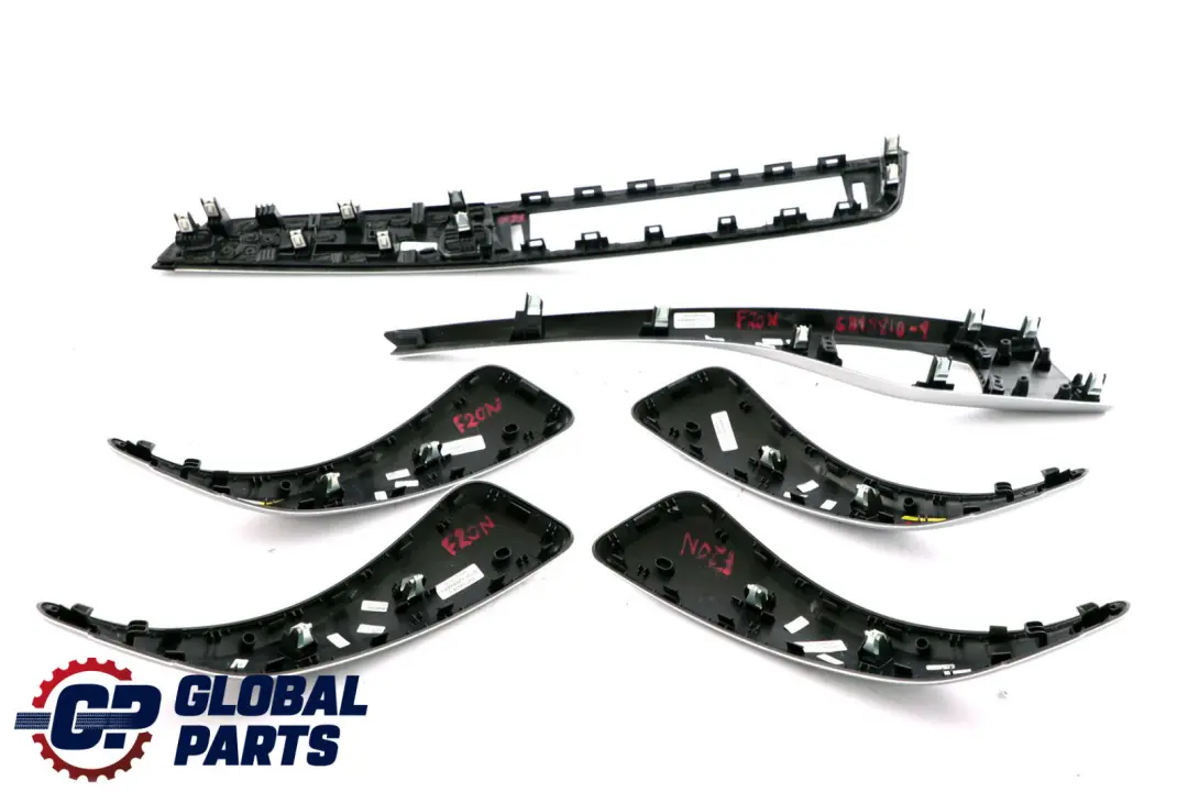 BMW 1 Series F20 LCI Set Trim Strip Dashboard Cover Handle Brushed Aluminium - SKU rhd-6818810-1 - Part number 6818810