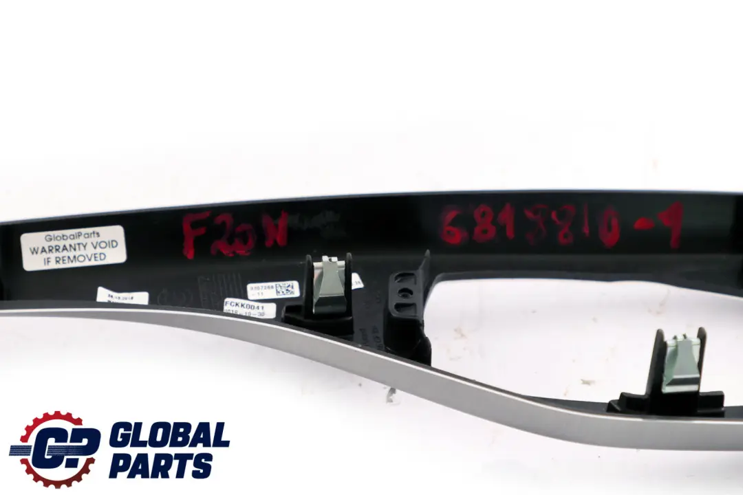 BMW 1 Series F20 LCI Set Trim Strip Dashboard Cover Handle Brushed Aluminium - SKU rhd-6818810-1 - Part number 6818810